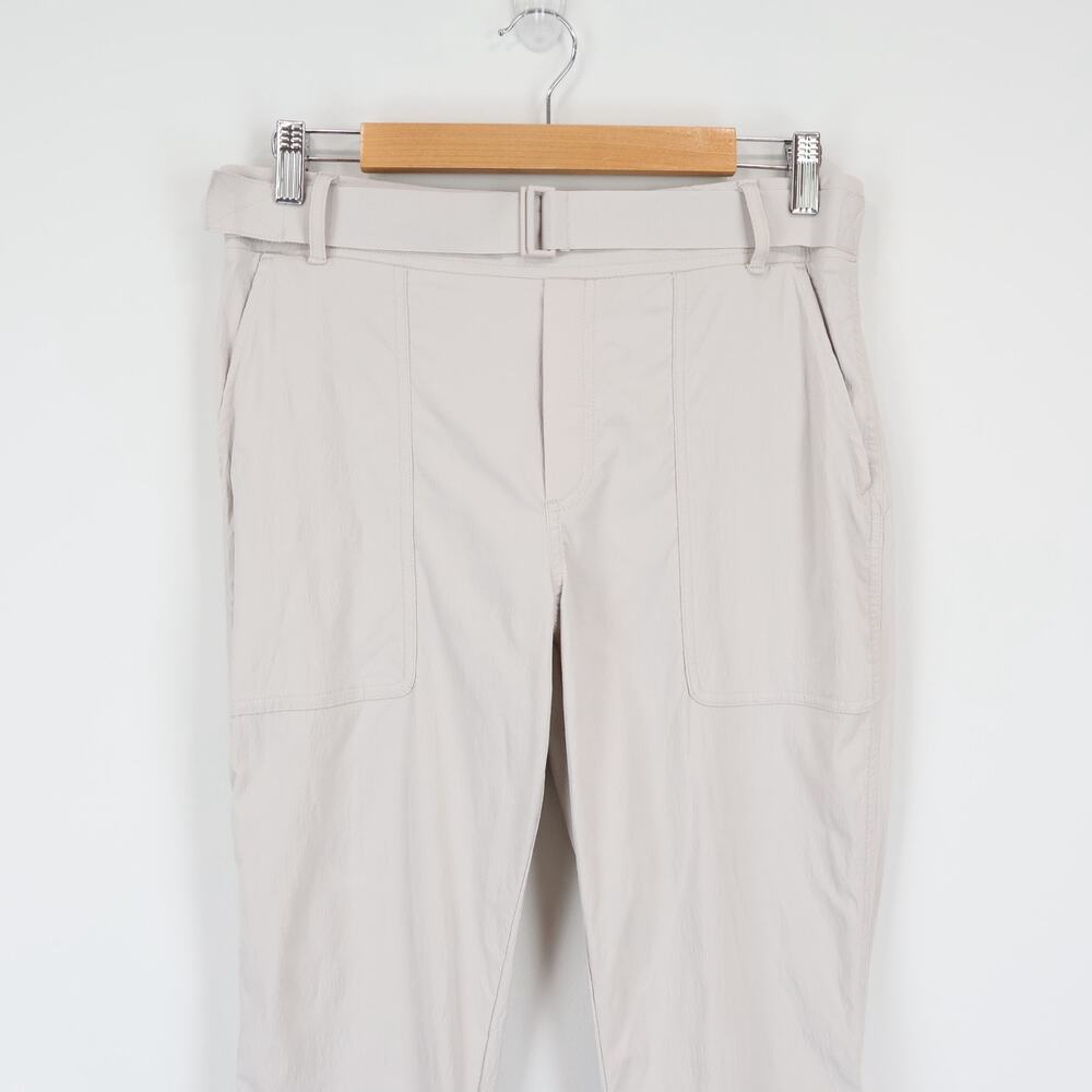 Athleta Trekkie Belted Pant Birch Grey Size 8 - Picture 3 of 8